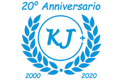 Questa immagine mostra il Logo dei Venti anni della associazione KJ+
